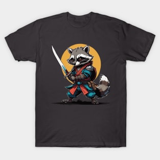 Raccoon Samurai T-Shirt